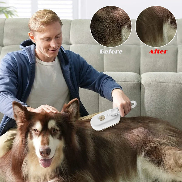 The PurrfectSteam™ Pet Brush