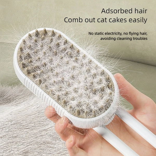 The PurrfectSteam™ Pet Brush