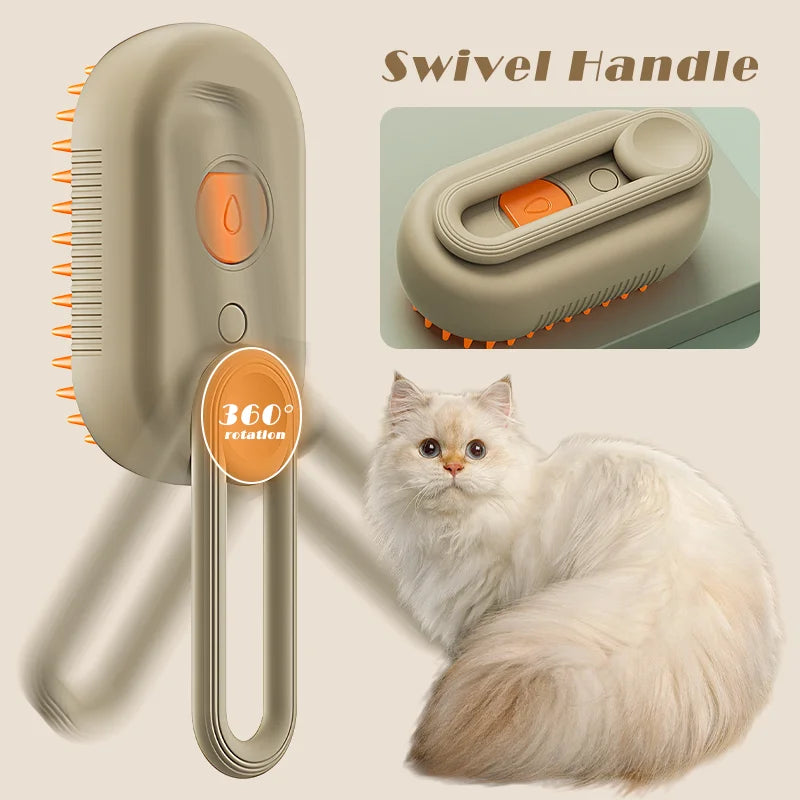 The PurrfectSteam™ Pet Brush